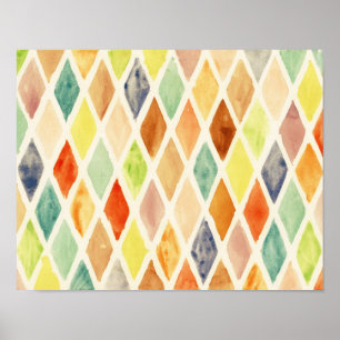 Aquarellhintergrund Poster