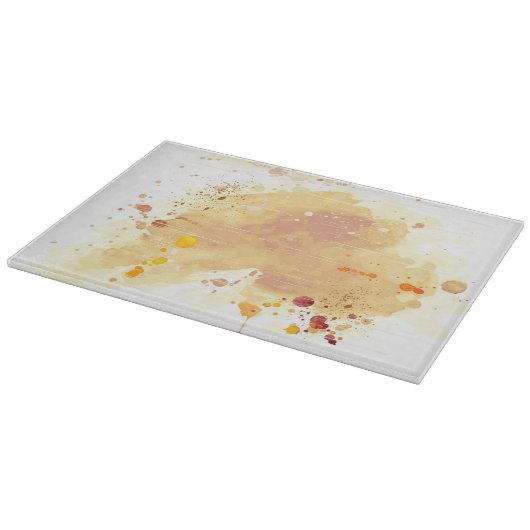 Aquarellhintergrund Schneidebrett (Ecke)