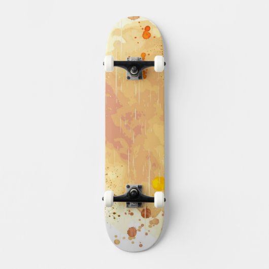 Aquarellhintergrund Skateboard (Vorderseite)
