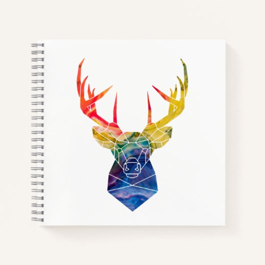 Aquarellhirsch notizblock (Vorderseite)