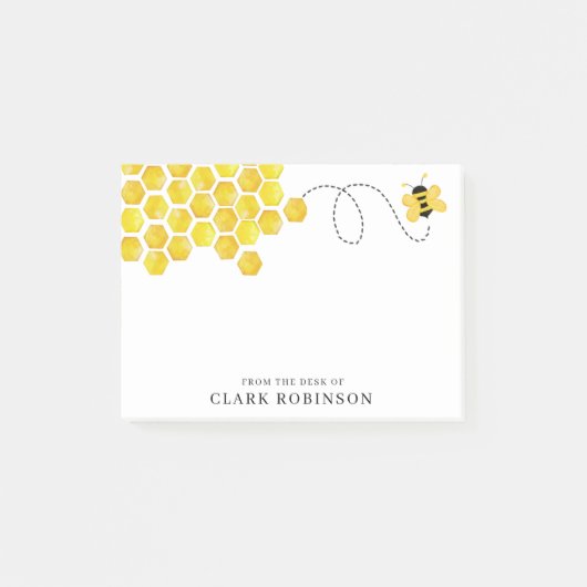 AquarellHonig aus dem Schreibtisch des Individuell Post-it Klebezettel (Vorderseite)