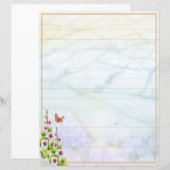 Aquarellhügel und Wildblumen (Vorne/Hinten)