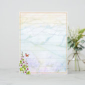 Aquarellhügel und Wildblumen (Stehend Vorderseite)