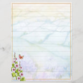 Aquarellhügel und Wildblumen (Vorderseite)