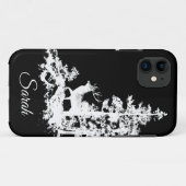 Aquarellhühner Hirsche Tierart Anpassen Case-Mate iPhone Hülle (Rückseite (Horizontal))