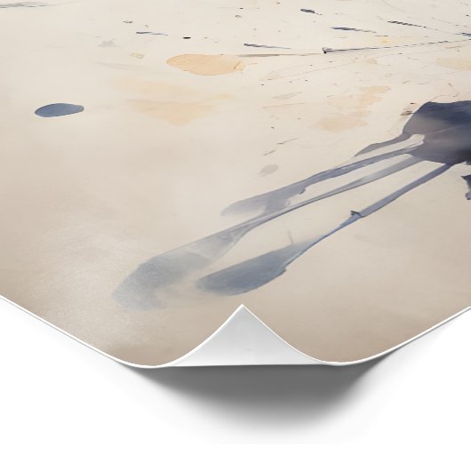 Aquarellhühner Nr. 2 Poster (Ecke)