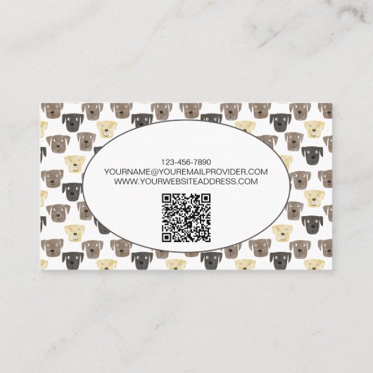 Aquarellhühner QR-Code Visitenkarte (Rückseite)