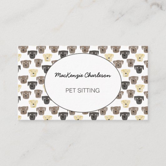 Aquarellhühner QR-Code Visitenkarte (Vorderseite)