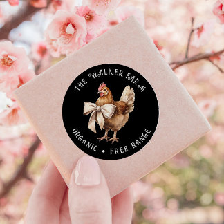 Aquarellhühnergewächse Runder Aufkleber