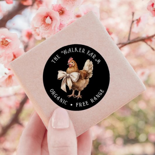 Aquarellhühnergewächse Runder Aufkleber