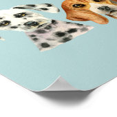 Aquarellhund | Du hattest mich in Woof Poster (Ecke)