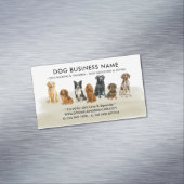 Aquarellhund Grooming Walking Sitting Boarding Magnetische Visitenkarte (Beispiel)