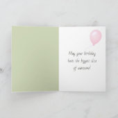 Aquarellhund in der Tageszeit Karte (Innenseite)