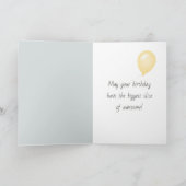 Aquarellhund in der Tageszeit Karte (Innenseite)