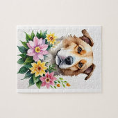 Aquarellhund Puzzle