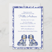 Aquarellhunde Einladung (Vorderseite)