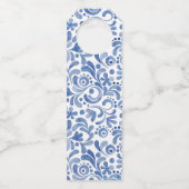 Aquarellhunde Flaschenanhänger (Rückseite)