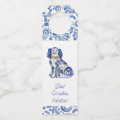 Aquarellhunde Flaschenanhänger (Vorderseite)