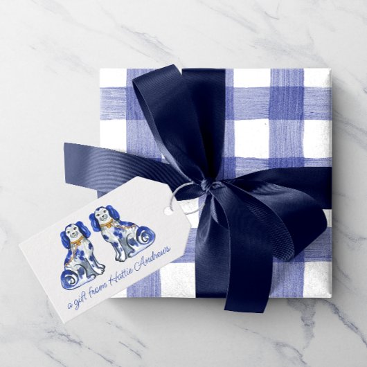 Aquarellhunde Geschenkanhänger