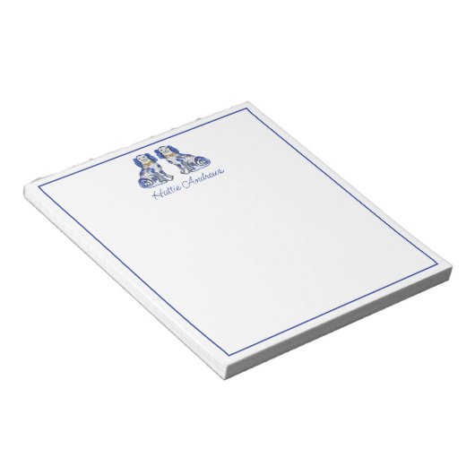 Aquarellhunde Notizblock (angewinkelt)