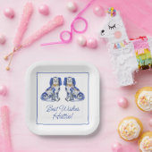 Aquarellhunde Pappteller (Party)