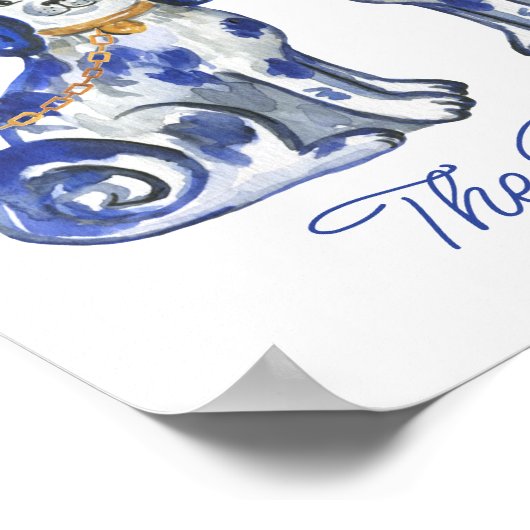 Aquarellhunde Poster (Ecke)