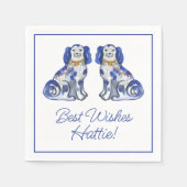 Aquarellhunde Serviette (Vorderseite)