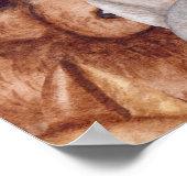 Aquarellhunde: Whimsikischer Nahkampf Poster (Ecke)