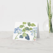 AquarellHydrangea Notecard Dankeskarte (Vorderseite)