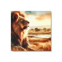 Aquarellion auf der Savannah