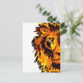 Aquarellion Halbface Postkarte (Stehend Vorderseite)