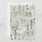 Aquarellkabine Firmenfeierliches Weihnachtsfest Pa Einladung (Rückseite)