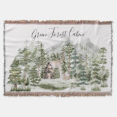 Aquarellkabine im grünen Pinienwald Decke (Vorderseite)