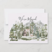 Aquarellkabine im grünen Pinienwald, den wir umgez Karte (Vorderseite)