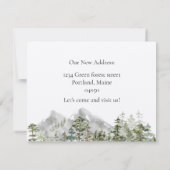 Aquarellkabine im grünen Pinienwald, den wir umgez Karte (Rückseite)