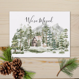 Aquarellkabine im grünen Pinienwald, den wir umgez Postkarte