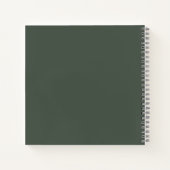 Aquarellkabine im grünen Pinienwald Notizblock (Rückseite)