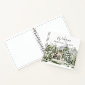 Aquarellkabine im grünen Pinienwald Notizblock (Innenseite)