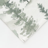 Aquarellkabine im Holzmuster Fleecedecke (Ecke)