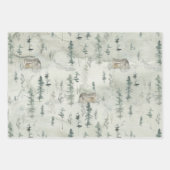 Aquarellkabine Urlaub Kariert Geschenkpapier Set (Vorderseite 2)