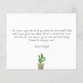 Aquarellkaktus, die wir verschoben haben (Rückseite)