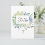 Aquarellkaktus Einladung (Stehend Vorderseite)