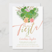 Aquarellkaktus Fiesta Babydusche Einladung (Vorderseite)