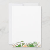 Aquarellkaktus Fiesta Babydusche Einladung (Rückseite)