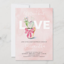 Aquarellkaktus Galantine Babydusche