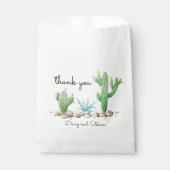 Aquarellkaktus Geschenktütchen (Vorderseite)