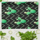 Aquarellkaktus Geschirrtuch (Gefaltet)