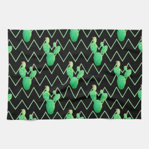 Aquarellkaktus Geschirrtuch