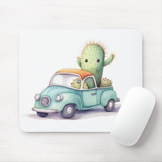 Aquarellkaktus im Lkw Mousepad (Mit Mouse)