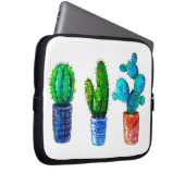 Aquarellkaktus Laptopschutzhülle (Vorne Rechts)
